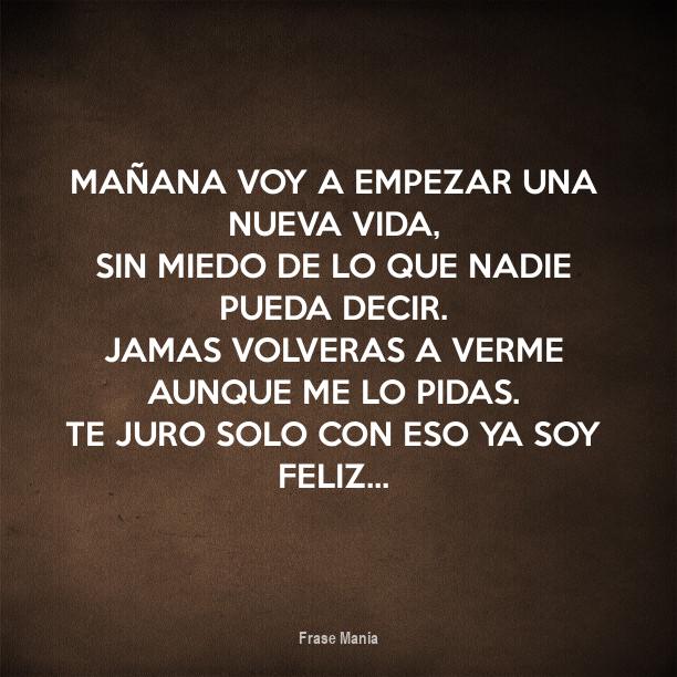Manana Voy A Empezar Una Nueva Vida