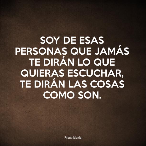 Cartel para Soy de esas personas que jamás te dirán lo que quieras