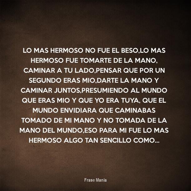 Porque No Hay Besos En 'no Sueltes Mi Mano