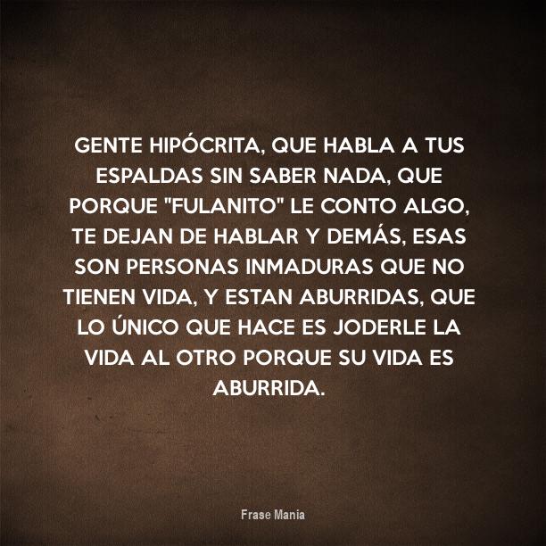 Frases Para Quien Habla A Tus Espaldas