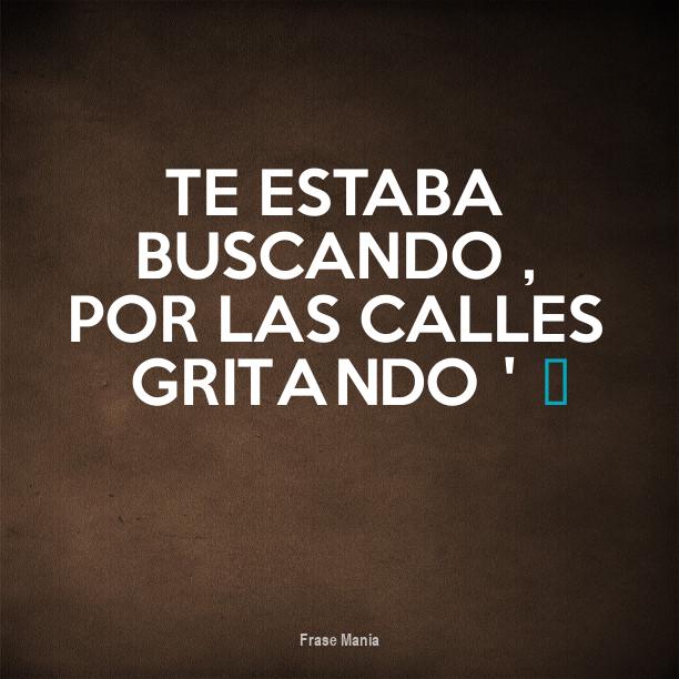 Cartel para TE ESTABA BUSCANDO ,