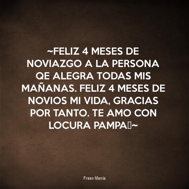 Frases Para 4 Meses De Novios
