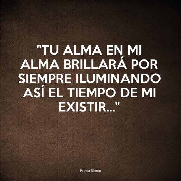 Cartel para ''Tu alma en mi alma brillará por siempre iluminando así