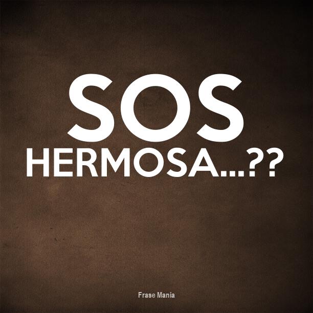 Cartel para Sos Hermosa...♥️