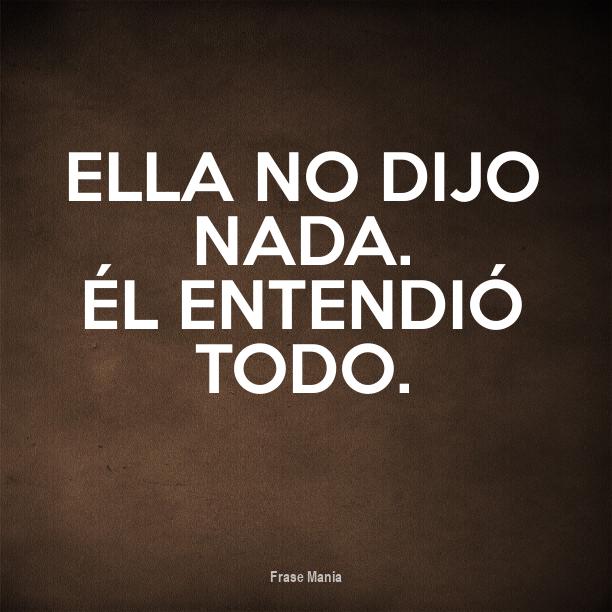 Cartel para Ella no dijo nada.