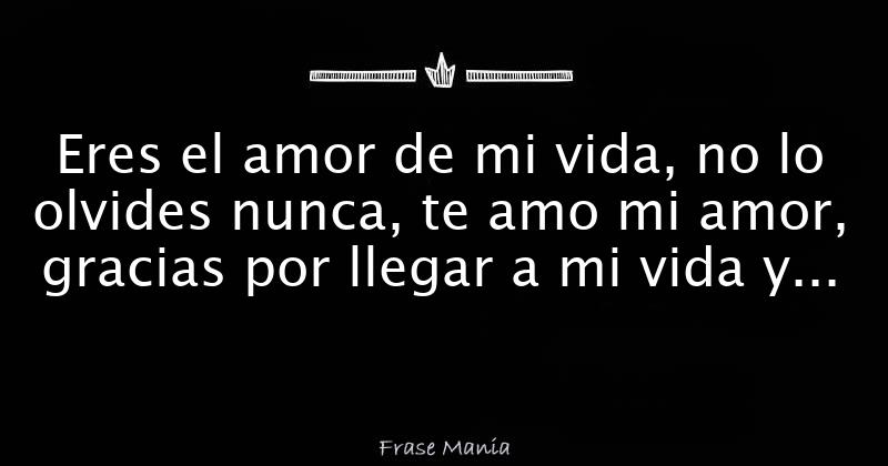 Cancion Eres El Amor De Mi Vida